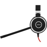 Jabra Evolve 40 UC Stereo headset Zwart/zilver