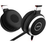 Jabra Evolve 40 UC Stereo headset Zwart/zilver