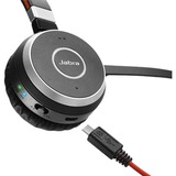 Jabra Evolve 65 UC Stereo headset Zwart/zilver