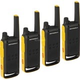 Motorola Talkabout T82 Extreme Quad Kit walkie-talkie Zwart/geel, 4 stuks