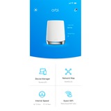 Netgear Orbi WiFi 6 Satellite Add-on (RBS750) AX4200 mesh access point Wit/zilver, Dekking tot 230 m²