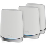 Netgear Orbi WiFi 6 System (RBK753) AX4200 mesh router Wit/zilver, 1x Router (RBR750), 2x Satellieten (RBS750), Dekking tot 700 m²