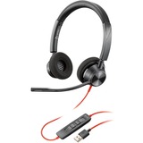 Plantronics Blackwire C3320-M headset Zwart, USB-A, Microsoft