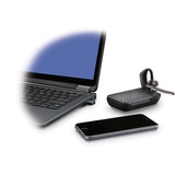 Plantronics Voyager 5200 UC headset Zwart, USB-A, Bluetooth Adapter
