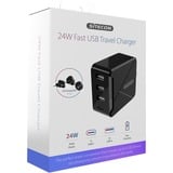 Sitecom 24W Fast USB Travel Charger Zwart