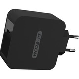 Sitecom 60W Fast USB Wall Charger Zwart
