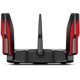 TP-Link Archer AX11000 Next-Gen Tri-Band Gaming Router Zwart/rood