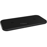Zens Dual Aluminium Wireless Charger Zwart