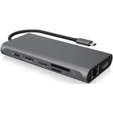 ICY BOX IB-DK4050-CPD dockingstation Antraciet