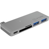 ICY BOX USB Type C notebook Docking station IB-DK4035-C Zilver