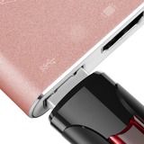 SilverStone EP08P USB-C naar HDMI adapter Pink/wit