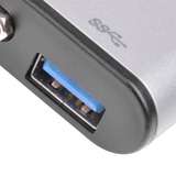 SilverStone USB-C naar VGA adapter Zilver/zwart