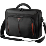 Targus Classic+ 17-18" Clamshell Laptop Bag laptoptas Zwart/rood