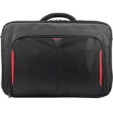 Targus Classic+ 17-18" Clamshell Laptop Bag laptoptas Zwart/rood