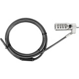 Targus DEFCON 3-in-1 Combinatieslot diefstalbeveiliging Zwart/zilver