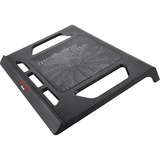 Trust GXT 220 notebook cooling stand laptopkoeler Zwart, 20159, Rode leds