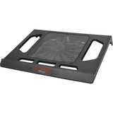 Trust GXT 220 notebook cooling stand laptopkoeler Zwart, 20159, Rode leds