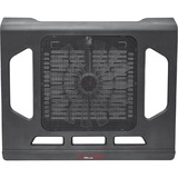 Trust GXT 220 notebook cooling stand laptopkoeler Zwart, 20159, Rode leds