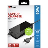 Trust Maxo 90W Laptop Charger for Acer voedingseenheid Zwart, 23391