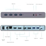 i-tec Dual Display Dockingstation Grijs