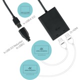 i-tec USB 3.0/USB-C naar 2x 4K HDMI adapter Zwart