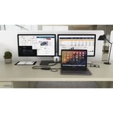 i-tec USB-C 3.2 Gen 2 naar 2x DisplayPort adapter Zwart, 0,3 meter, 4K