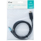 i-tec USB-C 3.2 Gen 2 naar HDMI adapterkabel Zwart, 1,5 meter, 4K 60 Hz