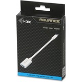 i-tec USB-C Adapter kabel Wit