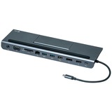 i-tec USB-C Metal Low Profile 4K Triple Display dockingstation antraciet