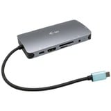 i-tec USB-C Metal Nano Dock dockingstation Grijs, HDMI, VGA, Power Delivery, LAN