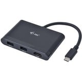 i-tec USB-C > HDMI PD/Data Travel adapter Zwart, 0,13 meter