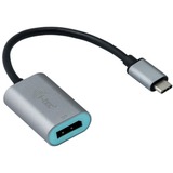 i-tec USB-C > Metal DisplayPort adapter Zwart/zilver, 0,15 meter, 4K 60Hz