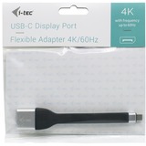 i-tec USB-C naar DisplayPort 4K / 60 Hz Flat adapter Zwart