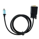 i-tec USB-C naar VGA 1080p / 60 Hz adapter Zwart, 1,5 meter