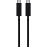 Belkin Thunderbolt 3-kabel van USB-C naar USB-C, 2 meter Zwart, 100 watt, F2CD085bt2M-BLK