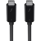 Belkin Thunderbolt 3-kabel van USB-C naar USB-C, 2 meter Zwart, 100 watt, F2CD085bt2M-BLK