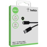 Belkin USB 3.1 USB-A/USB-C-kabel, 1 meter Zwart, USB Type-C