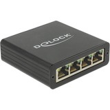 DeLOCK Adapter USB 3.0 > 4 x Gigabit LAN Zwart