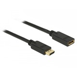 DeLOCK DisplayPort 1.2 verlengkabel 4K 60 Hz Zwart, 2 m