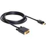 DeLOCK DisplayPort > DVI 24+1 kabel Zwart, 3 meter