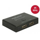 DeLOCK HDMI 2 - 1 Switch bidirectional 4K 60 Hz hdmi switch Zwart