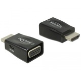 DeLOCK HDMI-A naar VGA adapter Zwart