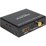 DeLOCK HDMI Audio Extractor 4K adapter Zwart