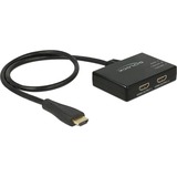 DeLOCK HDMI Splitter 1 x HDMI in > 2 x HDMI out 4K Zwart, 87700