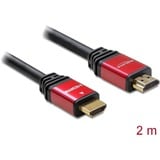 DeLOCK High Speed HDMI – HDMI A male > HDMI A male kabel Zwart, 2 meter