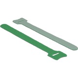 DeLOCK Hook-and-loop fasteners, 10 stuks kabelbinder Groen, L 150 mm x B 12 mm