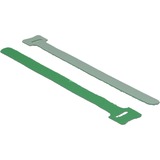 DeLOCK Hook-and-loop fasteners, 10 stuks kabelbinder Groen, L 200 mm x B 12 mm