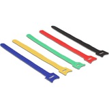 DeLOCK Hook-and-loop fasteners coloured, 10 stuks kabelbinder L 200 mm x B 12 mm