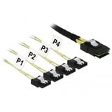 DeLOCK Interne MiniSAS SFF-8087 naar 4x 7-pin SATA adapterkabel 1 meter