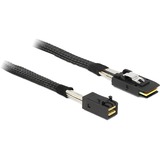 DeLOCK Mini SAS HD SFF-8643 > Mini SAS SFF-8087 adapter Zwart, 1 meter